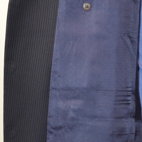 Calvin Klein 44L Sport Coat Blazer Suit Jacket Nav - Picture 7 of 8